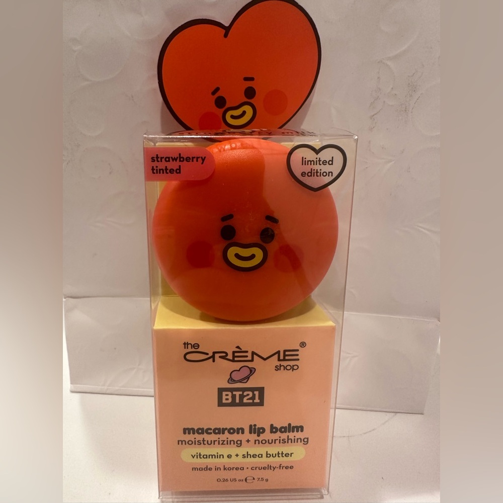 The Creme Shop BT21 Macaron Lip Balm - Strawberry - Picture 2 of 4